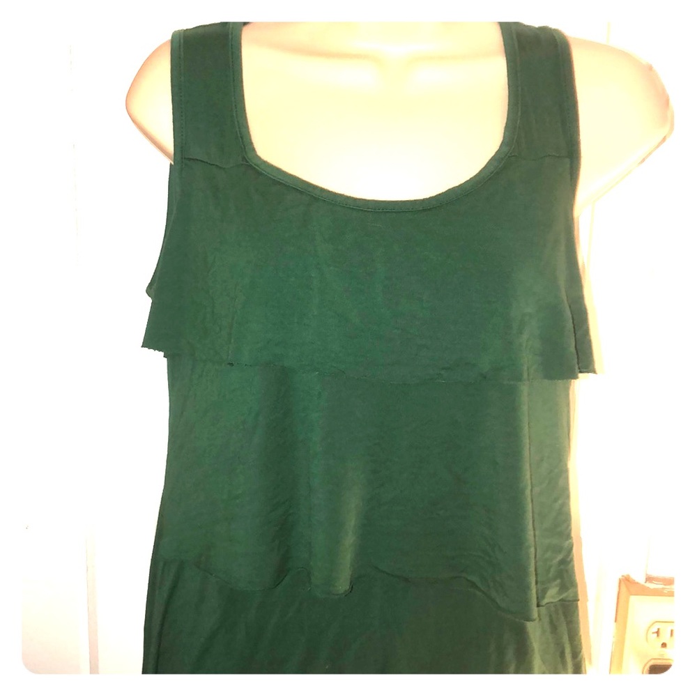 👗 Green Ruffle Dress - Versatile For Maternity! - Picture 2 of 7